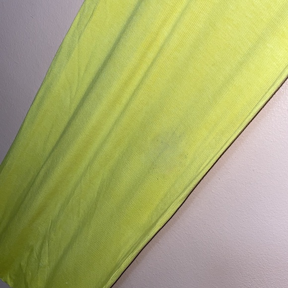 Enza Costa Silk Rib Tank Midi Dress Yellow - Picture 3 of 6